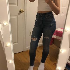 hollister ultra high rise super skinny jeans